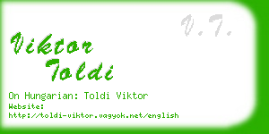 viktor toldi business card